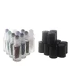 Garrafa de perfume de óleo essencial 5ml Rolo de vidro claro na garrafa com cristal gemstone bola 300pcs lote frete grátis