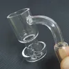 Dernier Quartz Terp Vacuum Banger Nail quartz banger dabber Domeless Terp Slurper Up Oil Nails 14mm 18mm Fumer des conduites d'eau pour Bong en verre