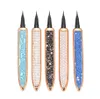 Nieuwe Diamond-pailletten Waterdichte eyeliner valse wimpers Nee Lijm nodig om wimpers multifunctionele magische zelfklevende eyeliner zwart te dragen