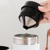 Ensemble de broyeur de grains de café manuel portable tout-en-un filtre de brasseur de cafetière avec tasse de voyage réglable en céramique1