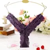 V Form Low -Rise Unterwäsche sexy Blumenspitzenhöfen Dessous Frauen Tanga G Strings t Back Damen Kleidung Will und Sandy Gift