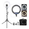 FOSOTO RL-18II Photographic Lighting 18 Inch Ring light 512Pcs Led RingLight Lamp With Tripod For Camera Phone Makeup Youtube