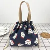 Japonais Mignon Bento Sac de rangement Sac à lunch de la toile Portable Bento Drawstring Sac à main