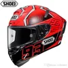 ШЛЕМ Shoei X14 93 marquez red ant, матовый черный, анфас, мотоцикл для гонок по бездорожью - НЕ ОРИГИНАЛЬНЫЙ ШЛЕМ