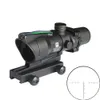 Trijicon Acog Zakres 4x32 Style prawdziwy czerwony lub zielony włókno krzyżowe szewronowe pojedynek rozświetlony wzrok