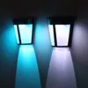 1.2V 1W 2 LED Applique murale à énergie solaire 2 modes d'éclairage Effets de lumière extérieure Capteur de lumière sensible Contrôle IP65 Résistance à l'eau Bui