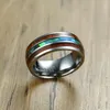 Vnox 8mm Tungsten Carbide Ring for Men Wood Pattern Colored Unique Wedding Band Casual Gentleman Anel Jewelry Y1128290a
