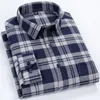 100% Baumwolle Flanellhemd Männer Kariertes Hemd Männlich Langarmhemden Hemden für Männer Hemd plus Größe 5XL 7XL 6XL 8XL Streetwear C1210