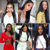 The New 150% Remy Baby Hair Lace Front Wig Straight Human Hair Transparent 13X4 Lace Front T Part Wig Natural Hairline