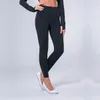 ライクラファブリックソリッドカラーレディースヨガパンツ25 '' inseamハイウエスト女性トレーニングフィットネス衣料ジムウェアアマゾンティクトックレギンスとポケット付き