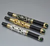 Lyxig Jinhao Pen High Quality Black Golden Silver Dragon Embossment Roller Ball Pen Office School Supplies Skriva Smooth Options Pennor