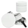 TOPPUFF White Aluminum Metal Tobacco Herb Grinder With Skin Friendly Design 50MM 4 Piece Metal Smoking Herbal Grinders