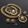 Oorbellen Ketting Fani Dubai Gouden Designer Sieraden Set Merk Nigeriaanse Bruiloft Mode Afrikaanse Vrouw Kostuum Whole223A