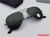 Occhiali da sole polarizzati classici pilota di alta qualità dimensioni 58 mm 62 mm in metallo da uomo design marchio design maschio Gafas Include Leath5024243