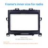 Black Car Radio Frame 9 inch voor 2008 Toyota Alphard / Vellfire Anh20 Audio Dash Trim Fascia Panel Kit
