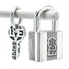 Padlock и ключ болтается шарм серебряные Pandora подвески для браслетов DIY ювелирные изделия изготовления наборов Свободные бусины серебро оптом 790088C01