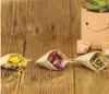 100 Pcs/lot jetable vide sachets de thé filtre sac outil cordon matériau naturel pâte de bois papier filtres pour feuilles mobiles