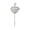 Presentbur 925 Sterling Silver Lockets Love Wish Floating Pearl Heart Cage Key Pendant 5 stycken