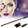 1 pc Cabeça Dupla Cílios Sobrancelha Escova Pente Grosso Longo Eye Lash Make Up Brushes Maquiagem Cosmética Pincel M sqccie3687167