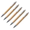 Set penne a sfera Strumenti per scrittura in bambù e legno Ricarica blu 60 pezzi2135039