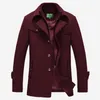 FGKKS MEN WINTER WOOL COATH MENY FASHING WARD SHIME REVILLY WOLL WOLLES WOLEN PEA COAT COAT FOR