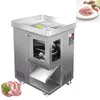 Kommerzielle Haushaltsfleischschneidemaschine 550W * 2 Motor Edelstahl automatischer Schweinefleischschredder Rindfleischschneider Fleischwolf