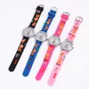 Fashion 3D Cartoon children Students WristWatch Silicone Football Butterfly Quartz watch Candy Car dolphin Flower Kid watches chri3230316