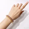 Bracelet de haute qualité pour femmes, bijoux de luxe populaires, accessoires pour le haut du bras, or rose, vente en gros, cadeau coréen, nouvelle collection 2020