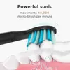 Fairywill Sonic électrique brosse à dents rechargeable minuterie intelligente 5 modes chargeur USB Nettoyage de la brosse de nettoyage 3 têtes de brosse adulte1