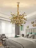 Modern Branch chandelier lighting DIY Nordic design Gold stainless chain lamp living room dining room bedroom led light fixtures