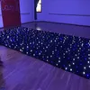 Conjunto de pano à prova de fogo de cortina de estrela de LED para decoração de festa para palco de boate, cenários de casamento, peças centrais, suprimentos, tamanho personalizável303H