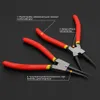 4Pcs Circlip Pliers Set Bent Straight Internal External Practical Disassembly Snap Ring Spring Multifunctional Retaining Clip Y200321