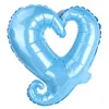 18-calowy Hook Serce Kształt Aluminium Folia Balony Nadmuchiwane Wedding Party Decoration Valentine Days Urodziny Baby Shower Balloons EF3911