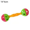 Pet Bird Parrot Hollow Double-head Bell Ball Rattle Bite Chew Interactive Toy Chew Toy, Funny Hollow, Double-head motor skills