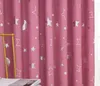 Drapes de cortina Estrella moderna de plateado simple con cortinas de sombreado de luna llena para el dormitorio de comedor vivo.1
