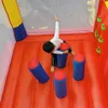야드 홈 사용 풍선 점프 장난감 바운스 하우스 하우스 어린이 탄력 성이있는 슬라이드 무료 송풍기