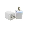 Metalowa podwójna ładowarka ścienna USB US Wtyczka UE 2.1A AC Power Adapter Wtyczka 2 Port dla iPhone'a Samsung Galaxy Uwaga LG Tablet iPad