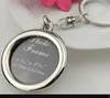 Family Love picture keychain photo frame key chain locket key rings heart pendant bang hangs for women men Fashion jewelry will and sandy