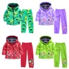 Abbigliamento per bambini Set di abbigliamento Primavera Autunno Baby Boys Girls Vestiti Set 2 Pz Raincot Outwear + Pantaloni Costume per ragazze Bambini Clothe LJ200916