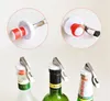 Openers Multifunctional Beer Red Wine Tool Stainless Steel Bottle Opener&silicone Cork Wine Stopper Creative Kitchen Accessories