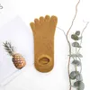 5 paires de chaussettes invisibles à cinq doigts à bouche peu profonde pour femmes, coton solide, chaussettes à 5 orteils 211221