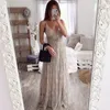 Affogatoo Sexy v neck backless summer pink dress women Elegant lace evening maxi dresses female Holiday long party dress ladies H1210