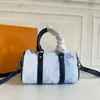 5a akvarellkudde påse kvinnor handväska totes crossbody väskor klassisk bokstav gammal blomma tie-dye färg justerbar axel rem topp handtag mini rese duffle keepall