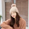 Beanie/Skull Caps Women's Winter Hat Warm Imitation p￤ls allt-i-ett kvinnligt m￶ssa mode fasta f￤rg bred manschett ungdom beanie dubbel