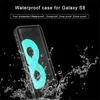 Luxury RedpePPPE DOT A prueba de agua Casos de teléfono celular transparente para Samsung Galaxy S8 Plus bajo el agua 6M A prueba de choque a prueba de nieve Natación de la natación Híbrido de la armadura de la armadura