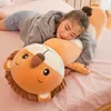 Śliczne 55 cm Super Soft Lion Doll Pluszowe zabawki Pchane zwierzęta Rabbit Frog Monkeycylindryczna poduszka na świąteczne dziecko urodzin1074483