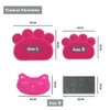 Pet Cat Dog Food Mat Feeding Placemat Paw Shaped Litter Pad Easy Washing Bowl Drinking Water Supplies Y200917