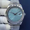 Najlepiej sprzedający się zegarek 41mm 228239 azjatycki 2813 automatyczna czarna tarcza srebrna obudowa pasek ze stali nierdzewnej wysokiej jakości męskie zegarki