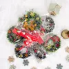 クリスマスの装飾ガーランズクリスムズツリーハンギークリスマスリース飾りペンダントメリー装飾