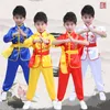 Chinesisches traditionelles Maskottchen-Kostüm für Kinder und Kinder, Wushu-Anzug, Kung-Fu-Tai-Chi-Uniform, Kampfkunst, Leistung, Übungskleidung, Bühne